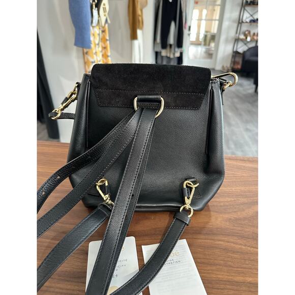 Chloe Faye Suede and Leather Backpack - Picture 2 of 16